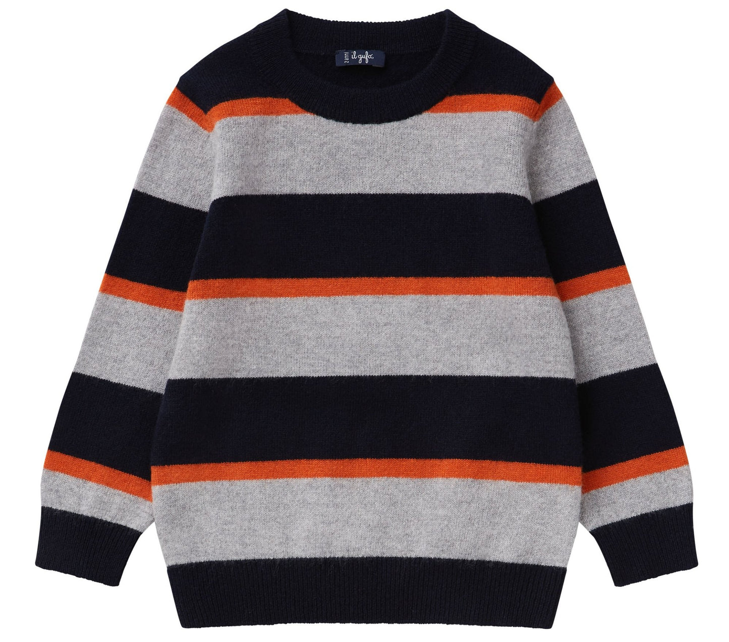 Il Gufo MA279 Striped Crewneck Sweater