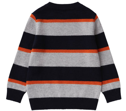 Il Gufo MA279 Striped Crewneck Sweater