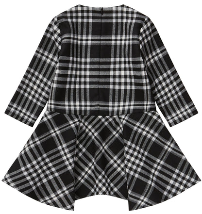 Il Gufo VL348 Plaid Flannel Dress with Bow
