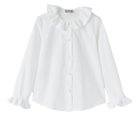 Il Gufo Ruffle Collar Blouse