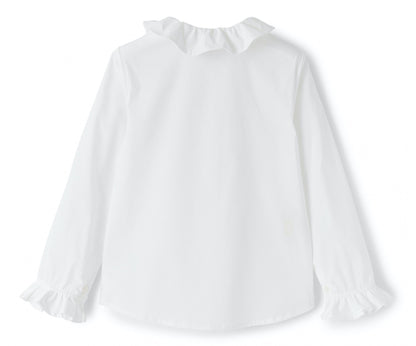 Il Gufo Ruffle Collar Blouse