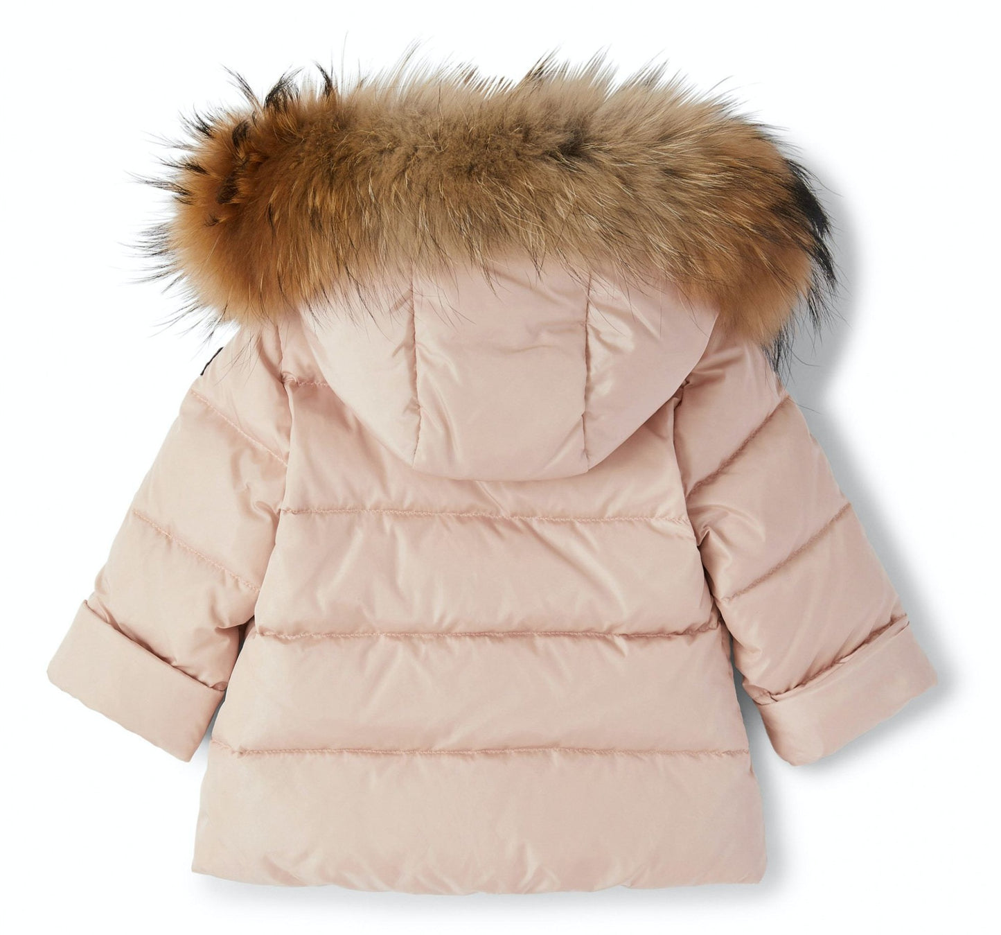 Il Gufo Toddler Puffer Jacket with Fur Hood