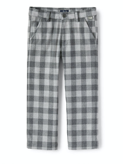 Il Gufo Boys Plaid Pants