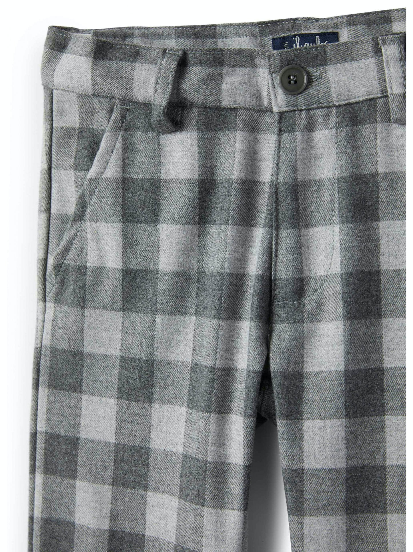 Il Gufo Boys Plaid Pants