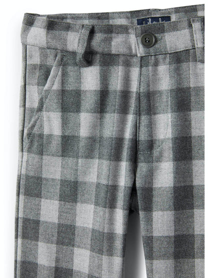 Il Gufo Boys Plaid Pants
