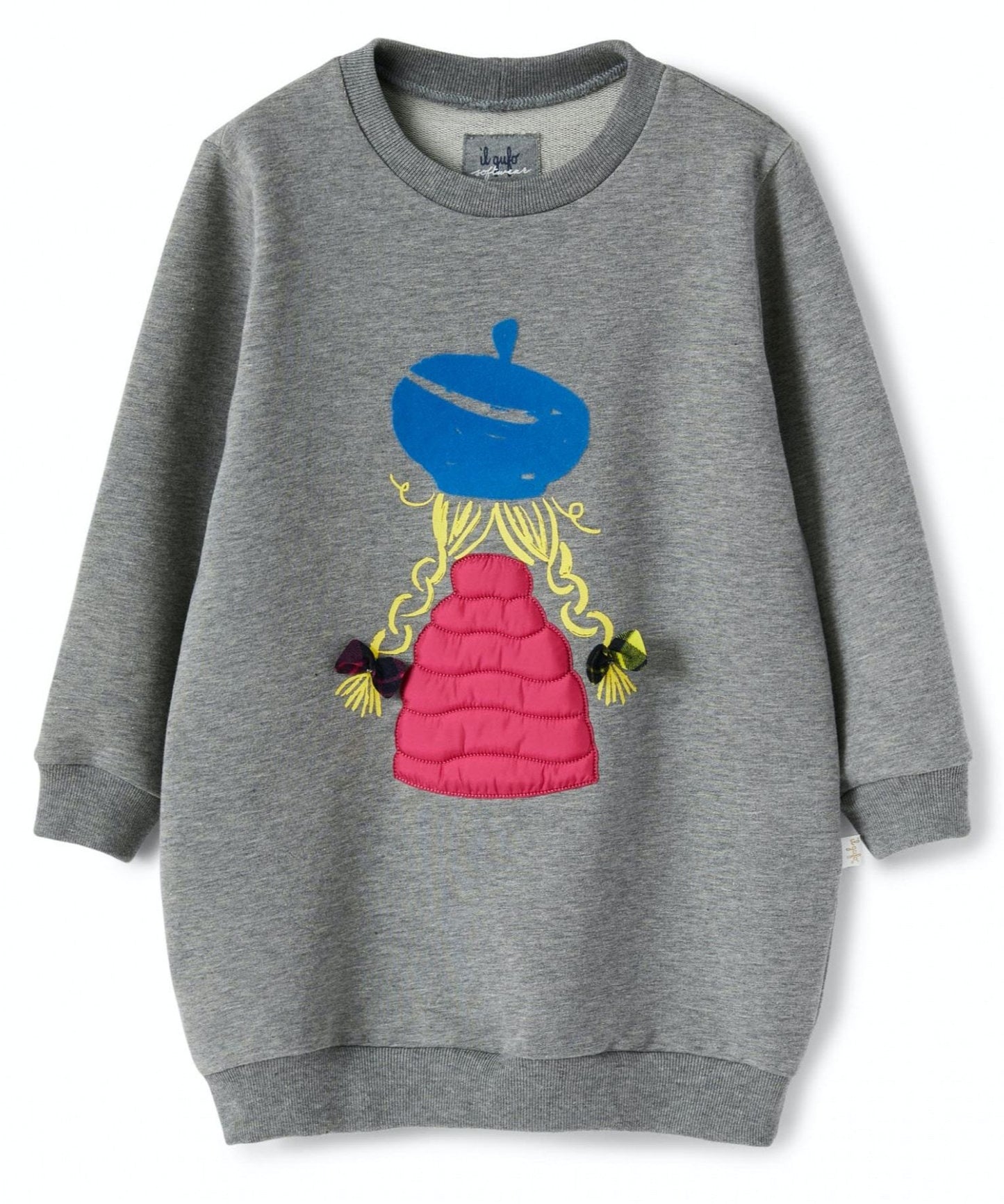 Il Gufo Girl Design Sweatshirt Dress