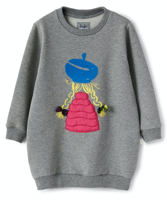Il Gufo Girl Design Sweatshirt Dress