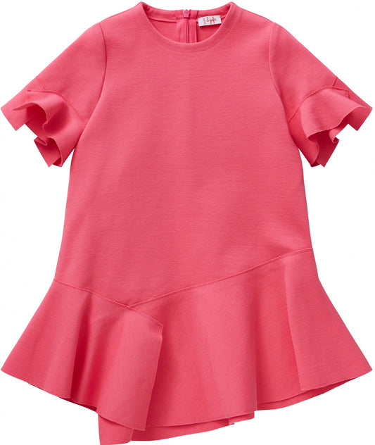 Il Gufo VM513 Short Sleeve Ruffle Dress