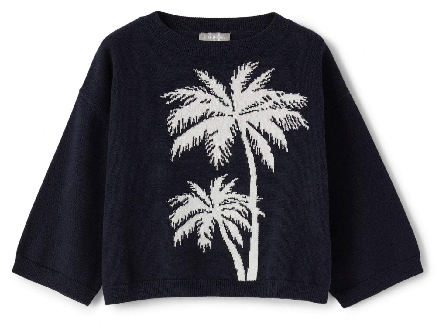 Il Gufo Girls Palm Tree Sweater