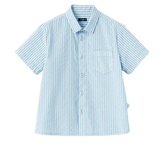 Il Gufo Button Down Striped Polo Shirt