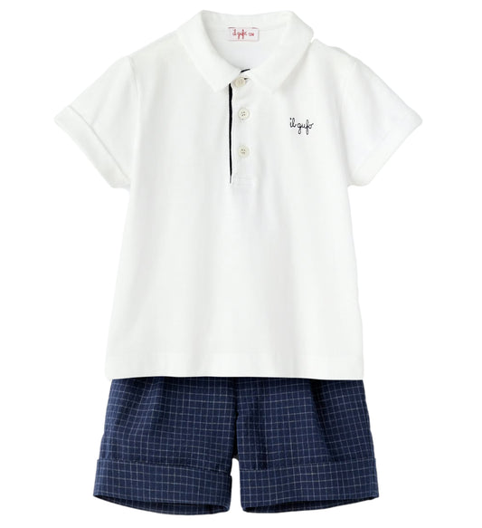 Il Gufo Baby Printed Short Set