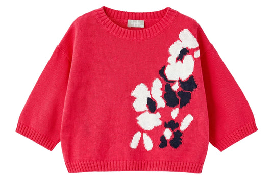 Il Gufo Flower Knitted Sweater